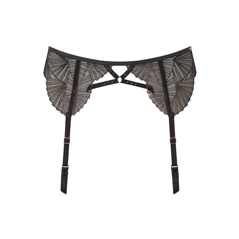 Пояс для панчох Gossard Captivate 19402BBZ (XL, Black Beige)