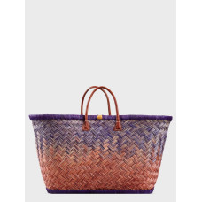 Сумка пляжна Le Comptoir de la plage Aravola MM_Bicolor_275 (One size, Коричневий-фіолетовий)