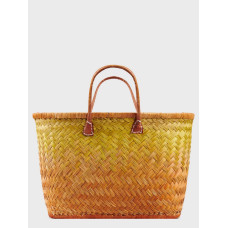 Сумка пляжна Le Comptoir de la plage Aravola BM_Bicolor_263 (One size, Жовтий-коричневий)