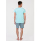 Піжама чоловіча Homewear MAD 19533 бавовняна для дому та сну M Turquoise/bianco (3700465519653)