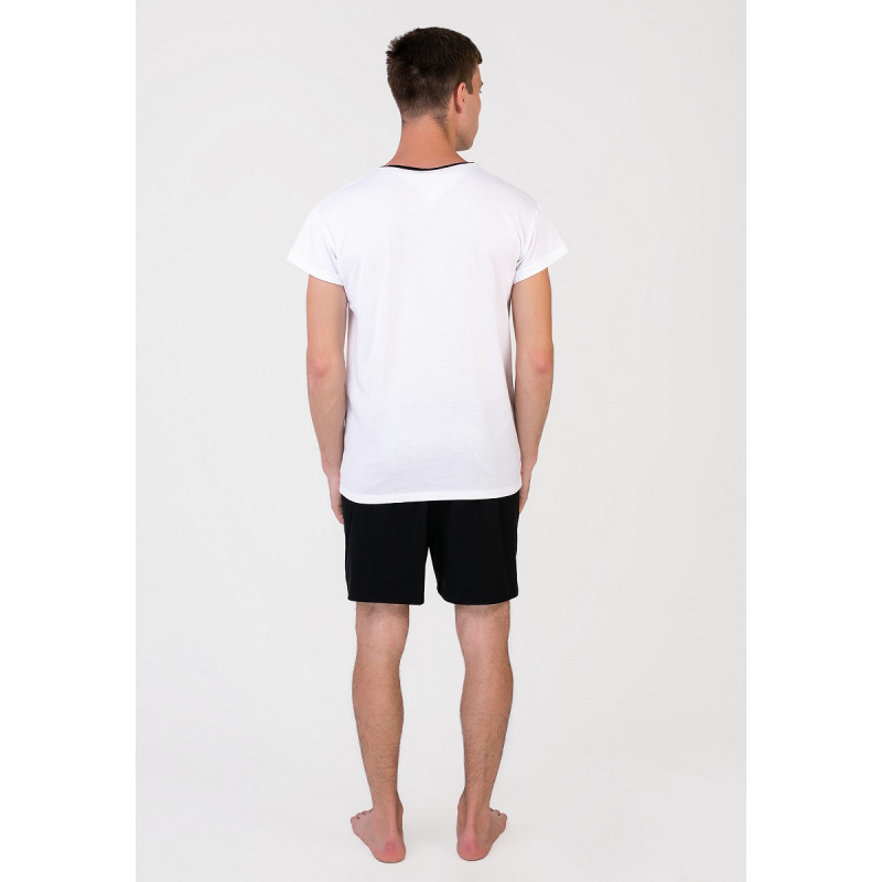Піжама чоловіча Homewear MAD 19555 домашня комфортна натуральна XXL Blanc/noir (3700465519945)