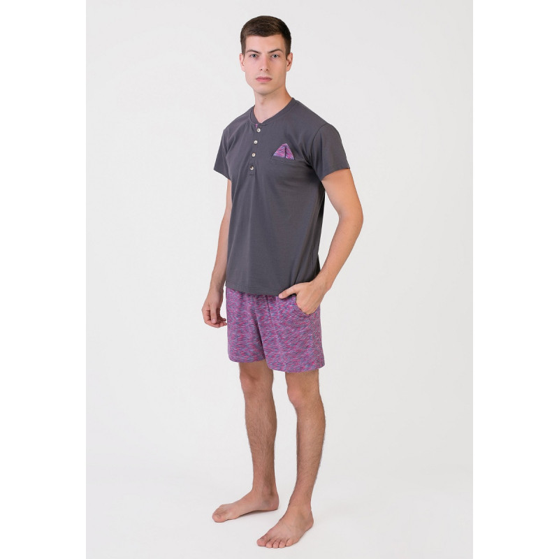 Піжама чоловіча Homewear MAD 33452 домашній комфорт M Graphite (3700467733542)