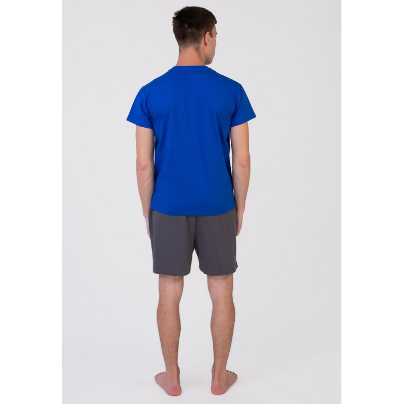 Піжама чоловіча Homewear MAD 33464 легка молодіжна бавовняна для дому та сну L Fluo Royal (3700467731464)