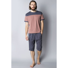 Піжама чоловіча Homewear MAD 34586P натуральна сучасна та якісна XXL Cacao (3700467734374)