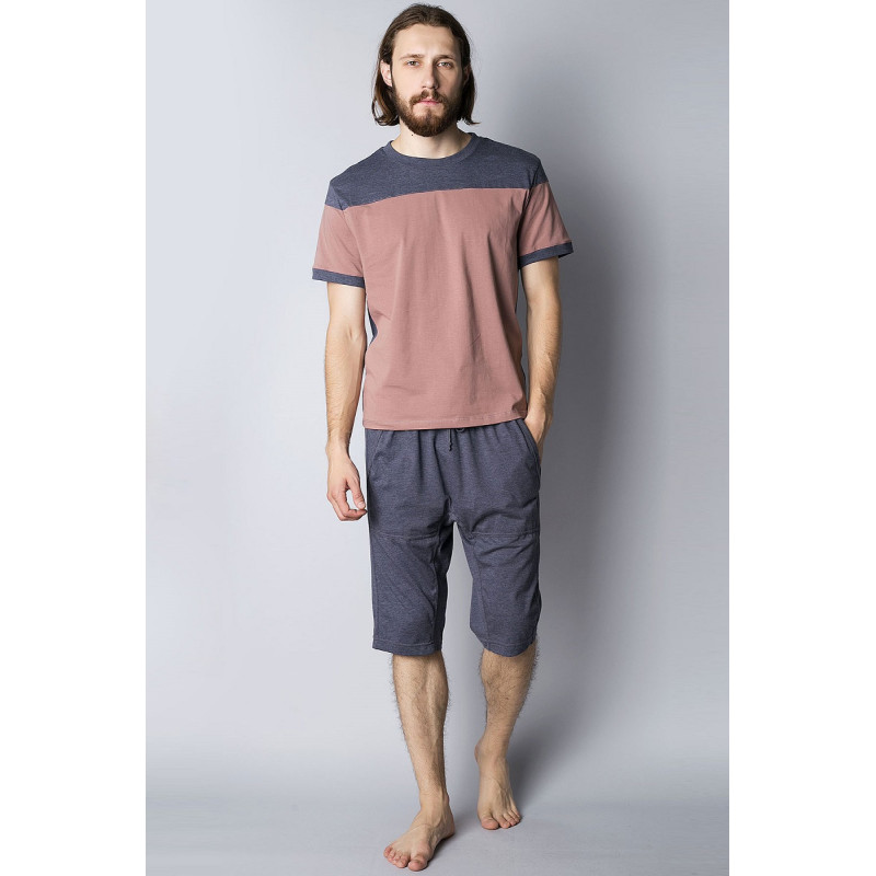 Піжама чоловіча Homewear MAD 34586P натуральна сучасна та якісна XXL Cacao (3700467734374)
