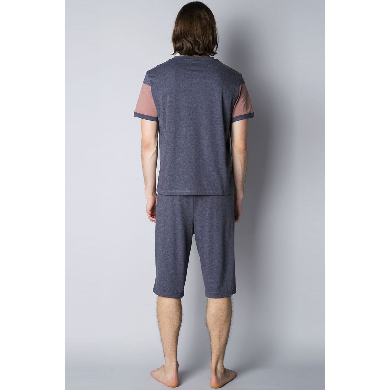 Піжама чоловіча Homewear MAD 34586P натуральна сучасна та якісна XXL Cacao (3700467734374)