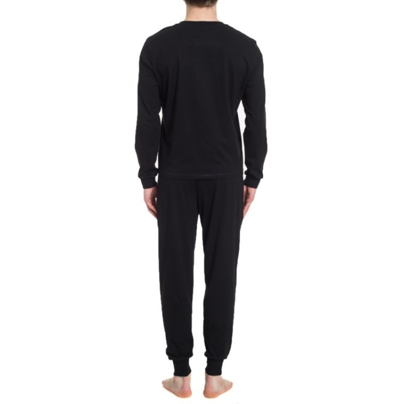 Піжама чоловіча Homewear MAD 36180 з довгим рукавом та принтом стильна зимова XXL Noir (3700463536950)