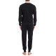 Піжама чоловіча Homewear MAD 36180 з довгим рукавом та принтом стильна зимова XXL Noir (3700463536950)