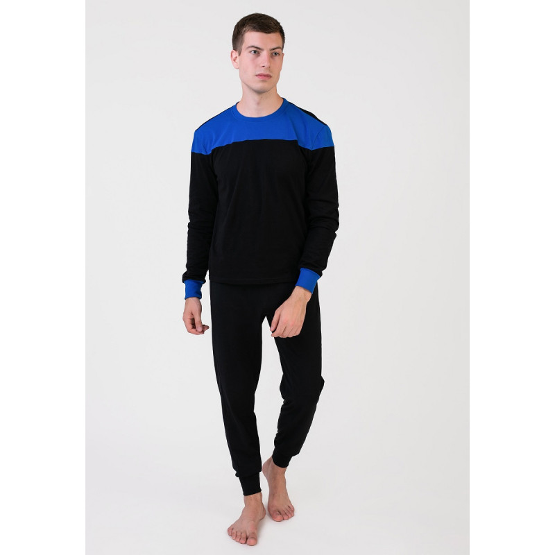 Піжама чоловіча Homewear MAD 36384 натуральна для дому та відпочинку XL Noir/marine (3700465536834)