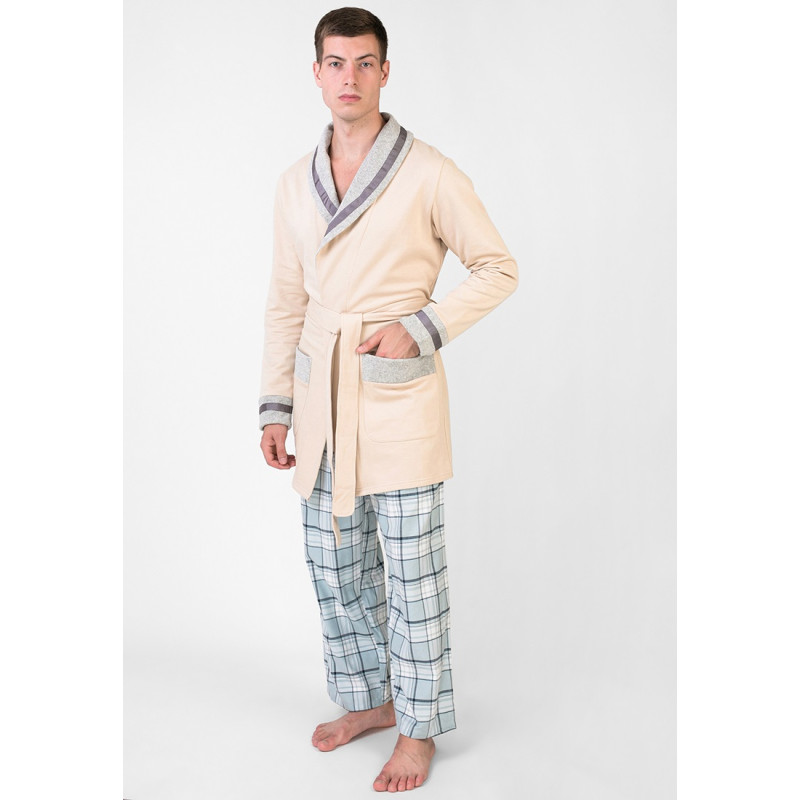Чоловічий жакет Homewear Mad 45096G  м'який теплий стильний подарунок XL Beige (3700467704599)