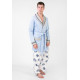 Чоловічий жакет Homewear Mad 45096G  м'який теплий стильний подарунок L Bleu (3700467754690)