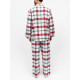 Піжама чоловіча Cyberjammies Blaze 3149–3150 фланелева тепла зимова преміум якість фемелі лук новорічна подарунок S Червоний у клітку (5051877618732)