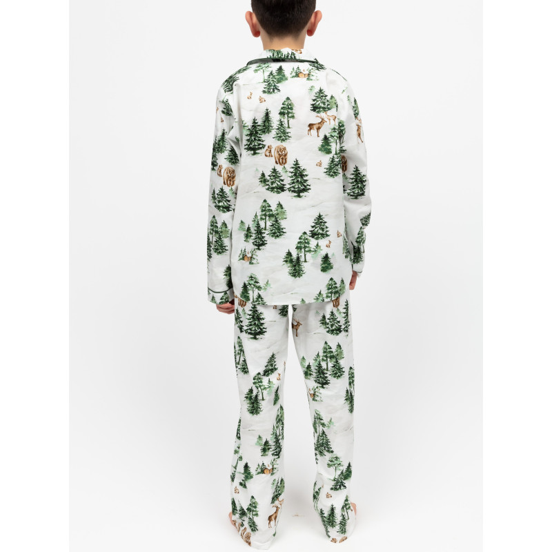 Піжама дитяча унісекс Cyberjammies Fern 3167FER 10-11 лет/146 см Білий з альпійським принтом (5051877619852)