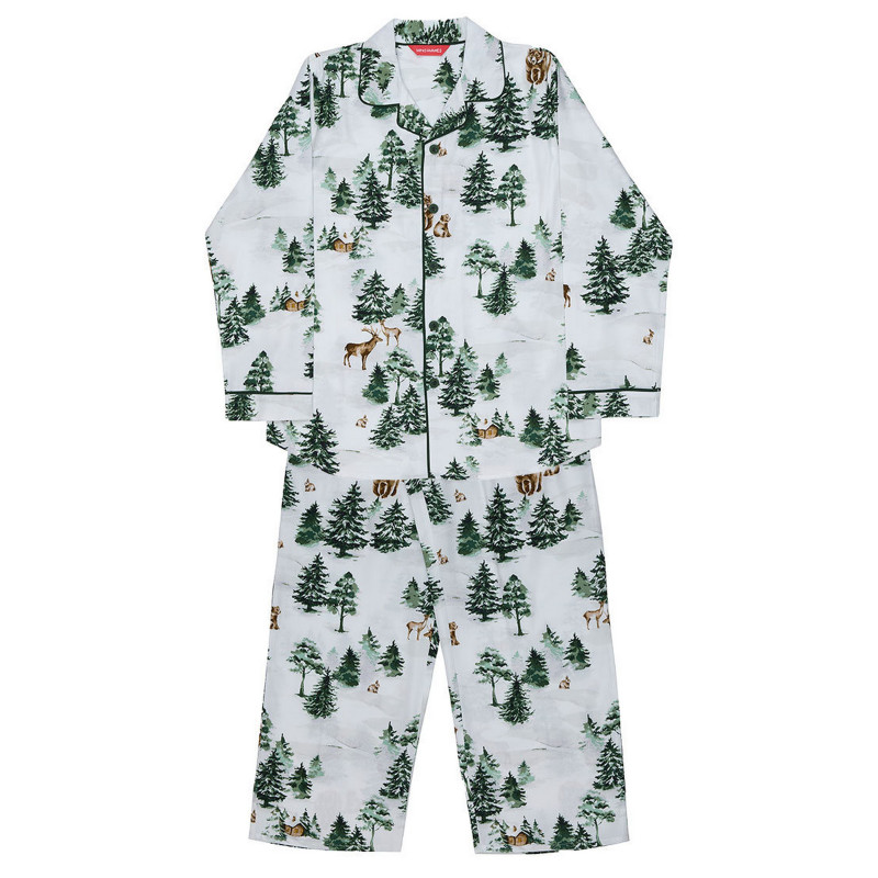 Піжама дитяча унісекс Cyberjammies Fern 3167FER 2-3 лет/98см Білий з альпійським принтом (5051877619814)