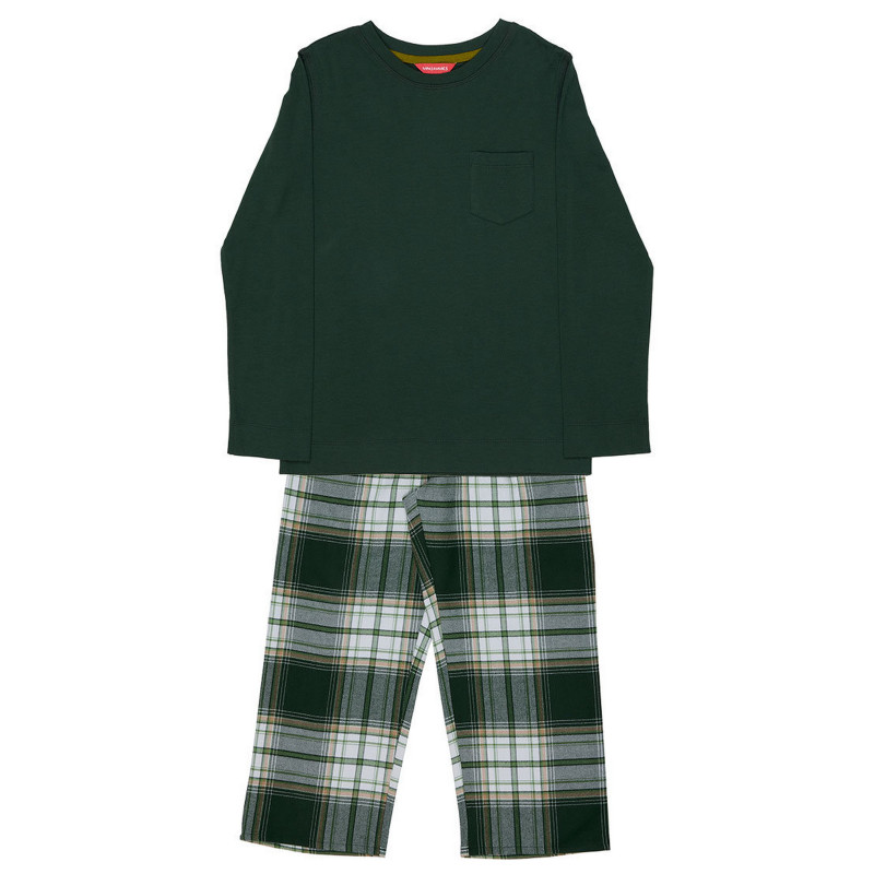 Піжама дитяча унісекс Cyberjammies Fern 3169FER 10-11 лет/146 см Зелений у клітку (5051877619975)
