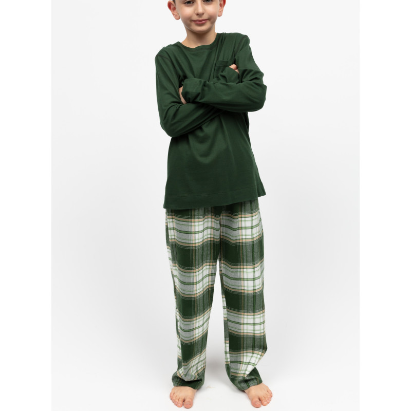 Піжама дитяча унісекс Cyberjammies Fern 3169FER 10-11 лет/146 см Зелений у клітку (5051877619975)