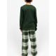 Піжама дитяча унісекс Cyberjammies Fern 3169FER 10-11 лет/146 см Зелений у клітку (5051877619975)