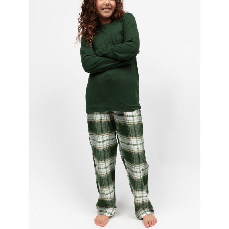 Піжама дитяча унісекс Cyberjammies Fern 3169FER 8-9 лет/134 см Зелений у клітку (5051877619968)