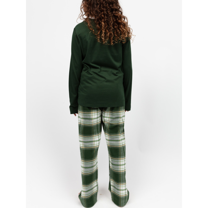 Піжама дитяча унісекс Cyberjammies Fern 3169FER 8-9 лет/134 см Зелений у клітку (5051877619968)