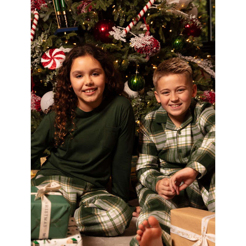 Піжама дитяча унісекс Cyberjammies Fern 3169FER 8-9 лет/134 см Зелений у клітку (5051877619968)