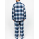 Піжама чоловіча (кофта+штани) Cyberjammies Frosty 3141-3142 тепла фланель 100% бавовна зимова колекція подарункова L Синій у клітку (5051877618473)