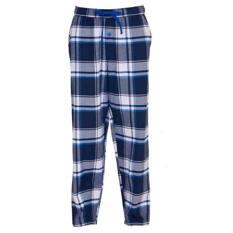 Піжама чоловіча (кофта+штани) Cyberjammies Frosty 3141-3142 тепла фланель 100% бавовна зимова колекція подарункова L Синій у клітку (5051877618473)