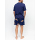 Піжама (футболка + шорти) чоловіча Cyberjammies Indigo 3197-3196 XL Синій с принтом тигра (5051877655577)