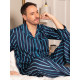 Піжама чоловіча Cyberjammies Marina 3126-3127 L Синій у смужку (5051877617919)