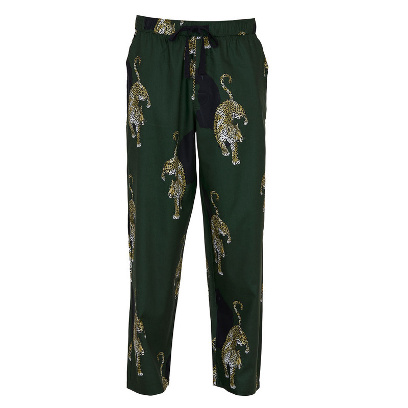 Піжама чоловіча Cyberjammies Olive 3124-3122 L Оливково-чорний з леопардовим принтом (5051877617834)