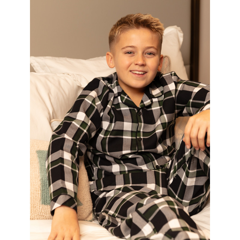 Піжама для хлопчика Cyberjammies Olive 3158OLE 8-9 лет/134 см Оливковий у клітинку (5051877619548)