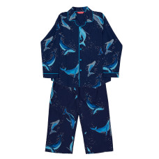 Піжама дитяча унісекс Cyberjammies Marina 3164NAY 10-11 лет/146 см Синій з принтом кита (5051877619791)