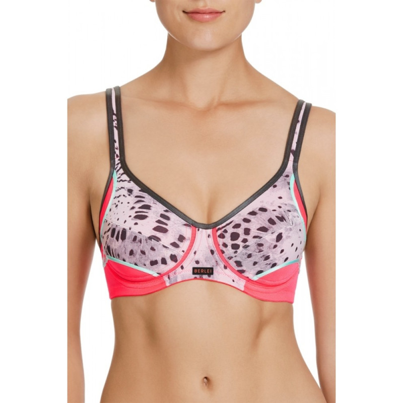 Топ спортивний Berlei Electrify Underwire Print Y556WP 70D Wild Corrosion Black (9312688980200)