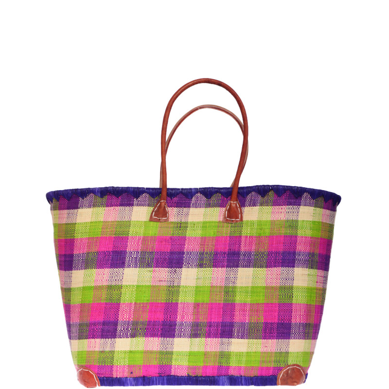 Сумка пляжна Le Comptoir de la plage Madras GM One size Prune 009 (ZIK0000011516)