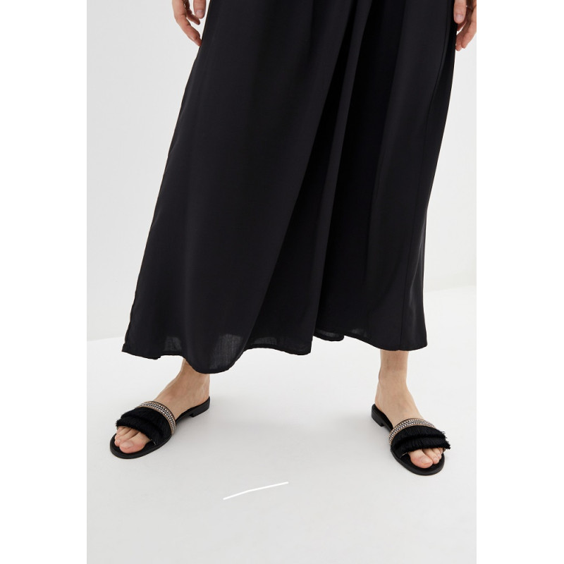 Шльопанці Pretty You London Fringe 36 Black (5060526412034)