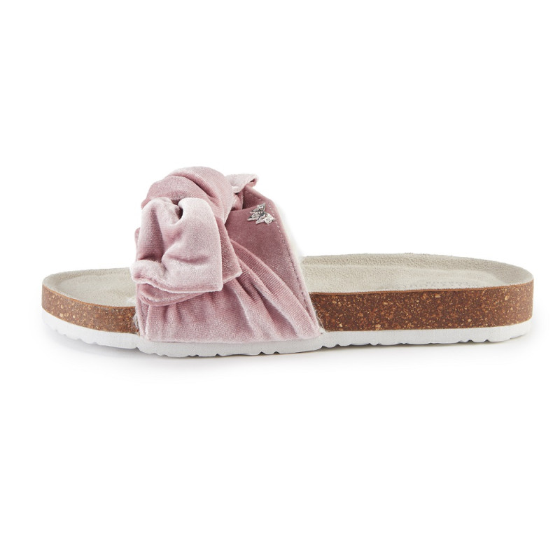 Шльопанці Pretty You London Velvet Bow 36 Pink  (5060526412126)