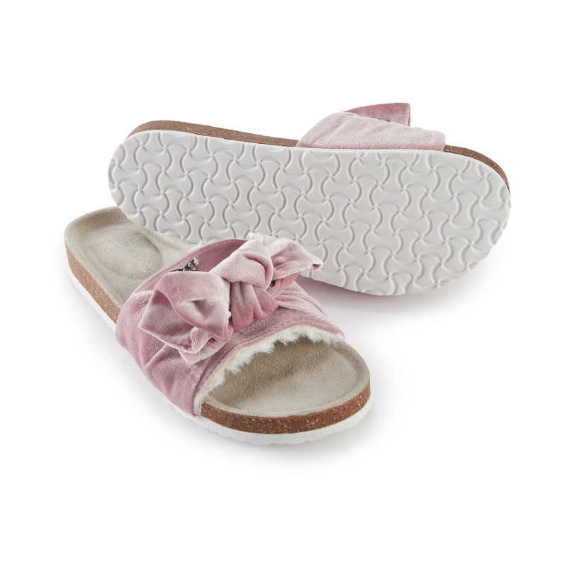 Шльопанці Pretty You London Velvet Bow 36 Pink  (5060526412126)