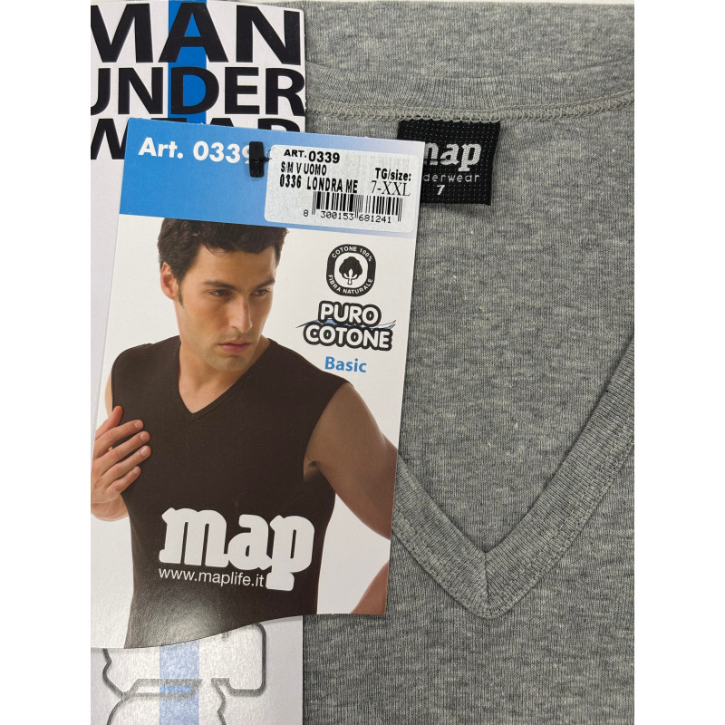 Майка чоловіча Map 0339 XL Сірий (ZIK0000009131)