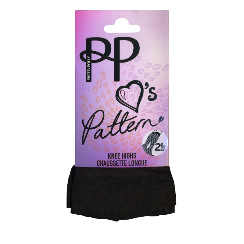 Гольфи жіночі Pretty Polly Animal Stripe PNERX6 (2 пари) One size Black (5053014114169)