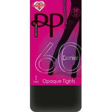 Колготки Pretty Polly 40 Denier 3D Opaque Tights PNAVA3 S/M Black (5053014472771)