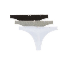 Набір трусиків Pretty Polly Alice PDC017(3 шт) стрінги жіночі бавовняні комфортні S Black / Grey Marl / White (5053014375423)