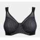 Бюстгальтер Berlei Beauty Stripe 541 мінімайзер на великі груди 75I Black Grey (5053014817473)
