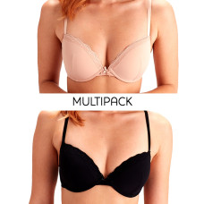 Набір бюстгальтерів Pretty Polly Ella ES001M 2PP 70D Nude/Black (5053014389031)