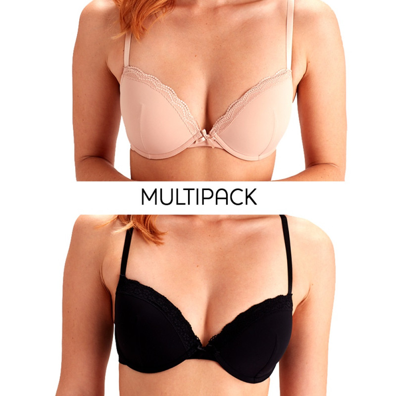 Набір бюстгальтерів Pretty Polly Ella ES001M 2PP 80B Nude/Black (5053014389116)