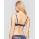 Бюстгальтер Pretty Polly Josephine ES080 синій слінг з вишитим мереживом на кісточках елегантна білизна 85C Navy (5053014724252)