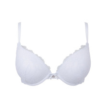 Бюстгальтер Pretty Polly Lola PDL005 мереживний push up глибоке декольте подарунок 75C White (5053014357757)