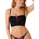 Корсетний топ Gossard Rebel 21207 вишита напівпрозора стильна люксова білизна зі знімними бретелями 12/M Чорний (ZIK0000030678)