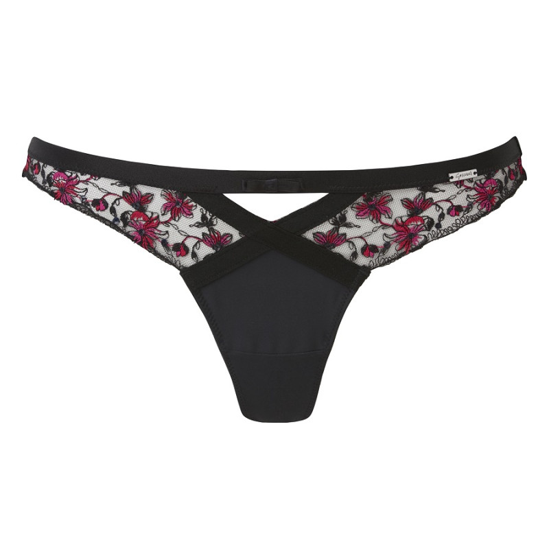 Трусики Gossard Satine 16406 L Black/Red (5053014755218)