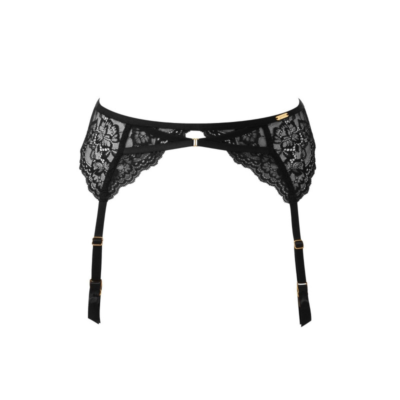 Пояс для панчох Gossard Suspence 19902 з екологічного мережива сексуальна люкс білизна XS Чорний (5053014824464)