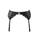 Пояс для панчох Gossard Suspence 19902 з екологічного мережива сексуальна люкс білизна XS Чорний (5053014824464)