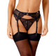 Пояс для панчох Gossard Suspence 19902 з екологічного мережива сексуальна люкс білизна XS Чорний (5053014824464)